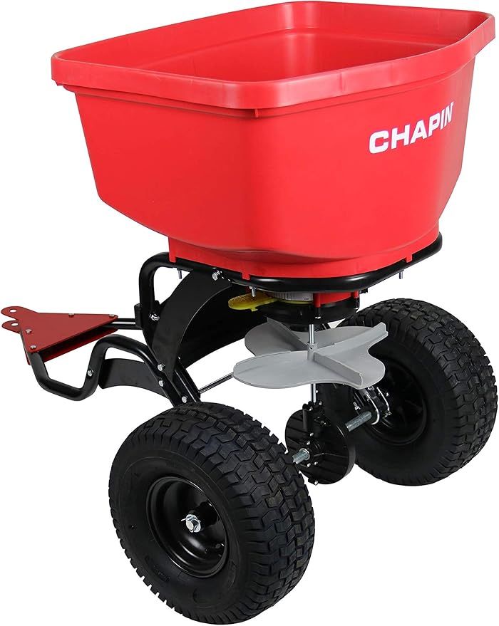 Chapin 8620B 150 lb Tow Behind Spreader with Auto-Stop, Red 8620B 150 lb Tow Behind Spreader with... | Amazon (US)