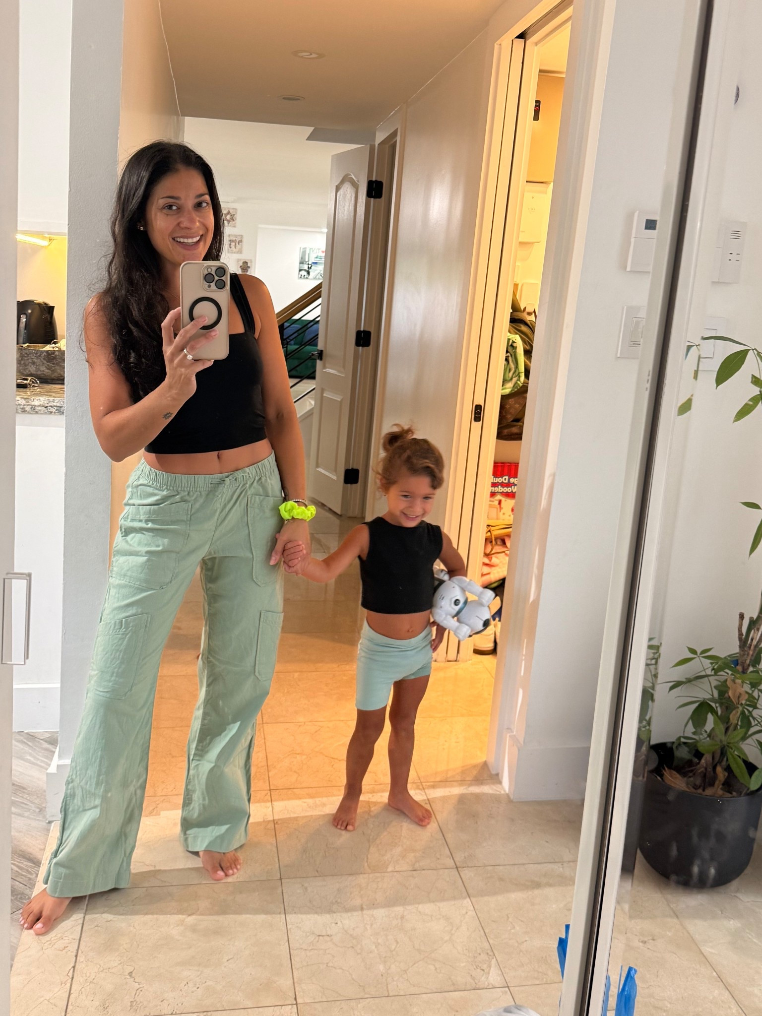 Me and my [matching] mini 🖤💚

#LTKFindsUnder50 #LTKKids #LTKFamily