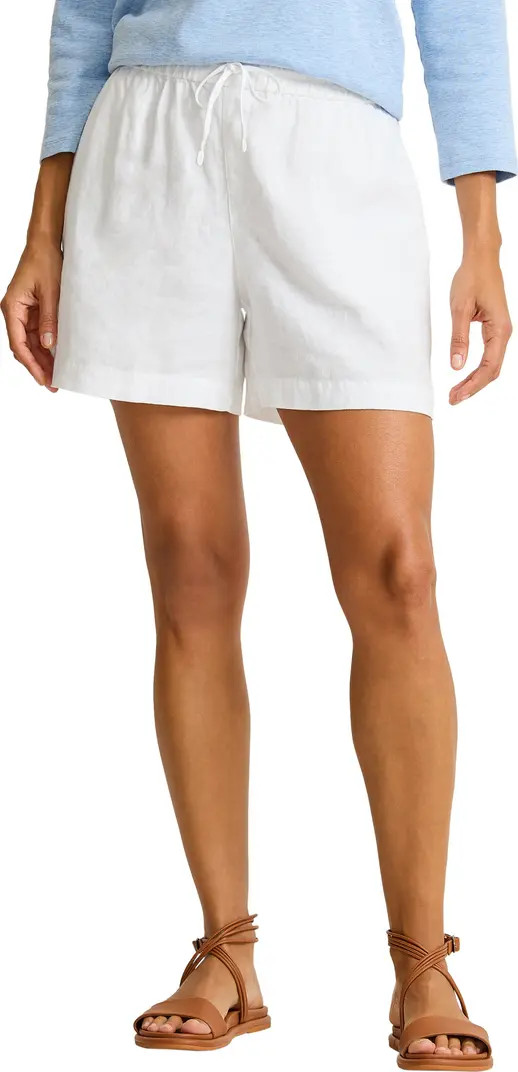 Two Palms Tie Waist Linen Shorts | Nordstrom