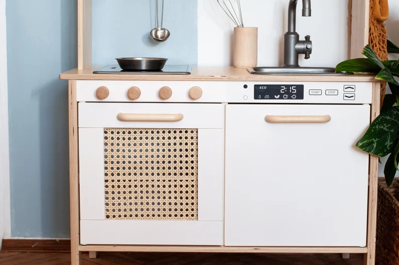 Rattan cane webbing panels for Ikea Duktig play kitchen, ikea duktig rattan webbing, duktig rattan w | Etsy (US)