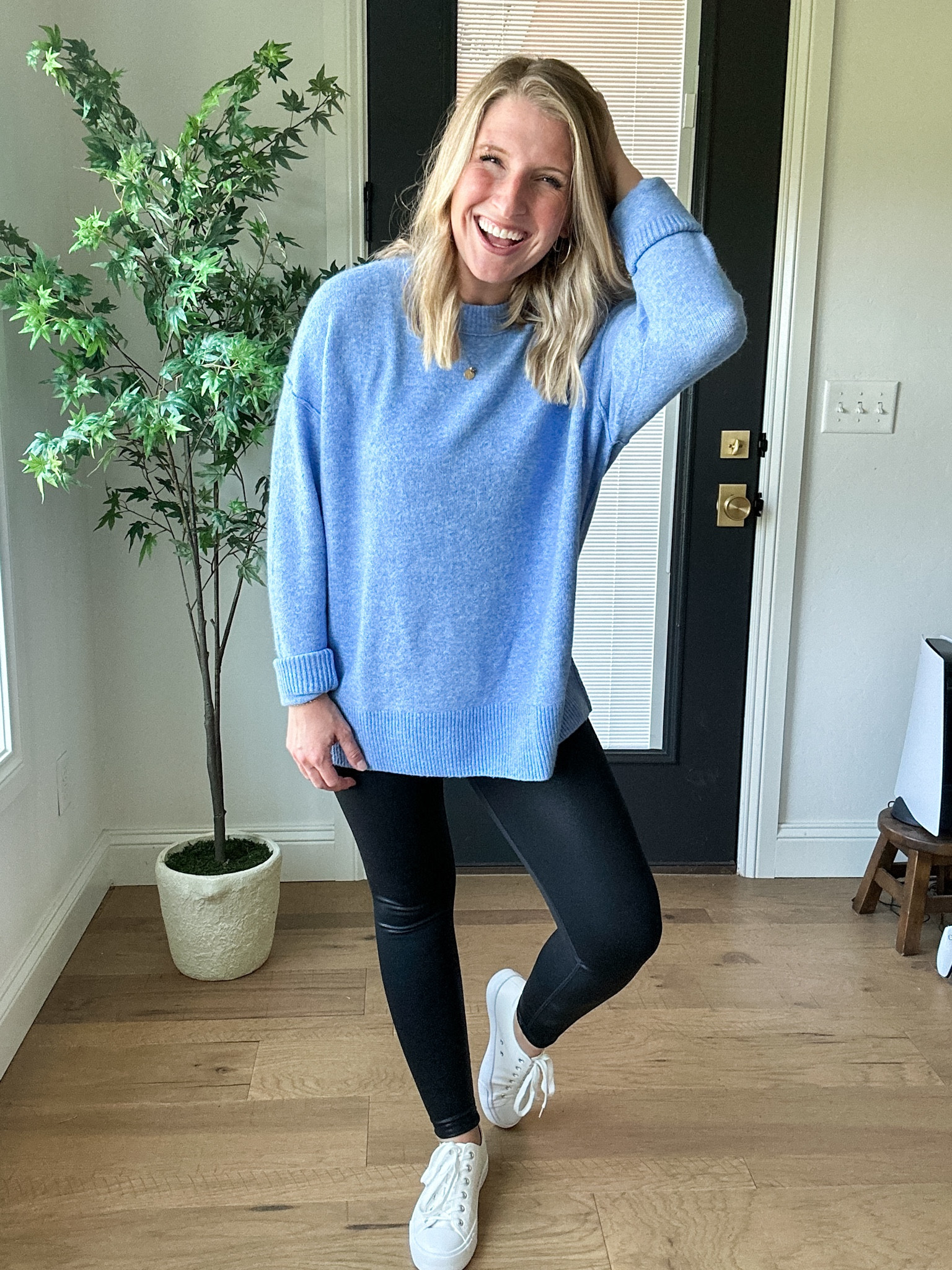 Loving this easy and comfy outfit! New top from Aerie and it is so comfy. 

#LTKshoecrush #LTKSale #LTKsalealert