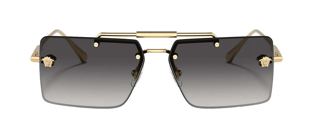 Versace VE 2245 10028G Rectangle Sunglasses | SOLSTICE