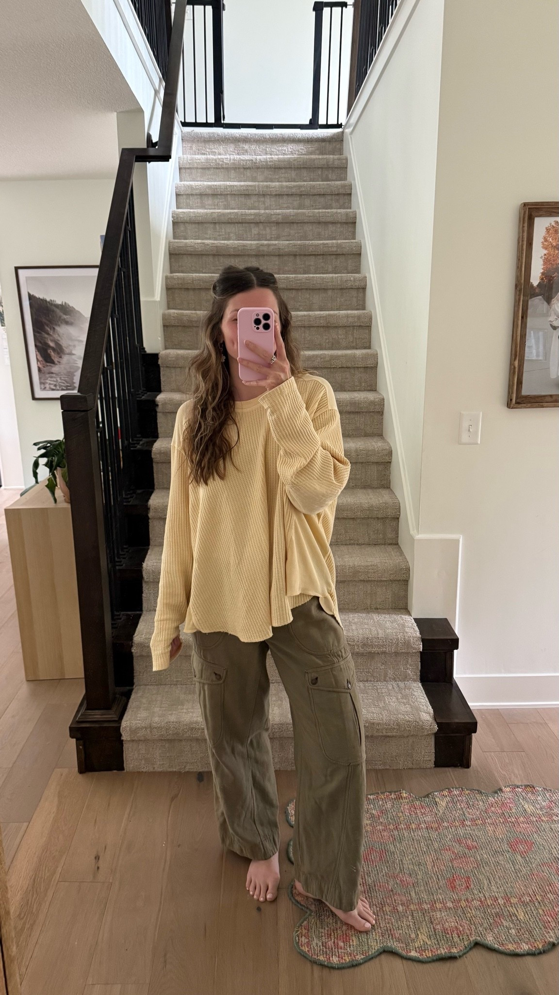 wearing small in top and medium in pants, my usual small would have been fine! Also worked while I was pregnant too!

#LTKootd #LTKmomlife