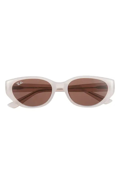 Ray-Ban 55mm Pillow Sunglasses in Opal Beige at Nordstrom | Nordstrom