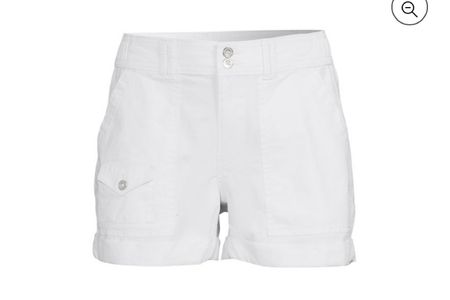 White shorts at Walmart! Utility shorts! Summer and spring fashion 