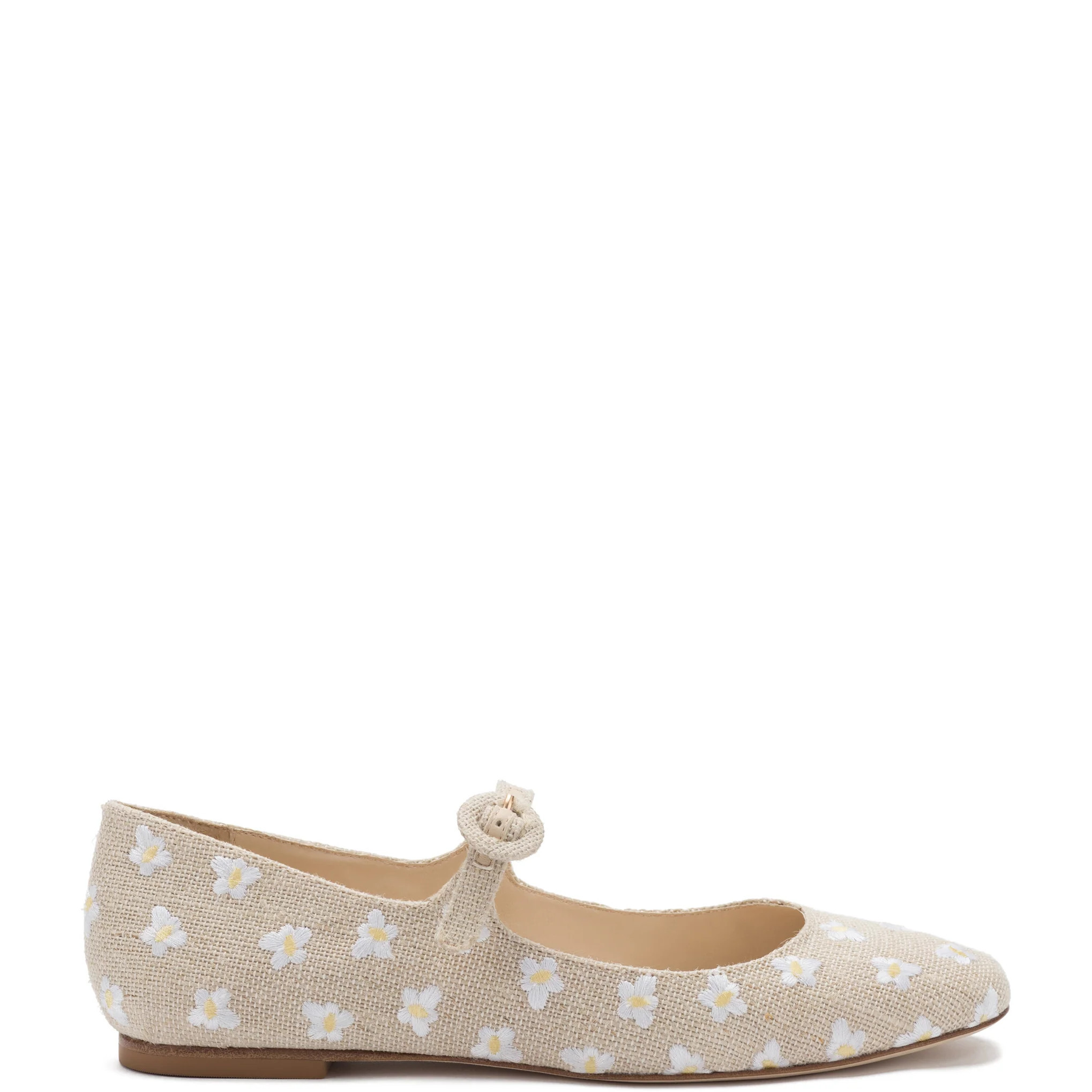 Blair Ballet Flat In Raw Linen | Larroude