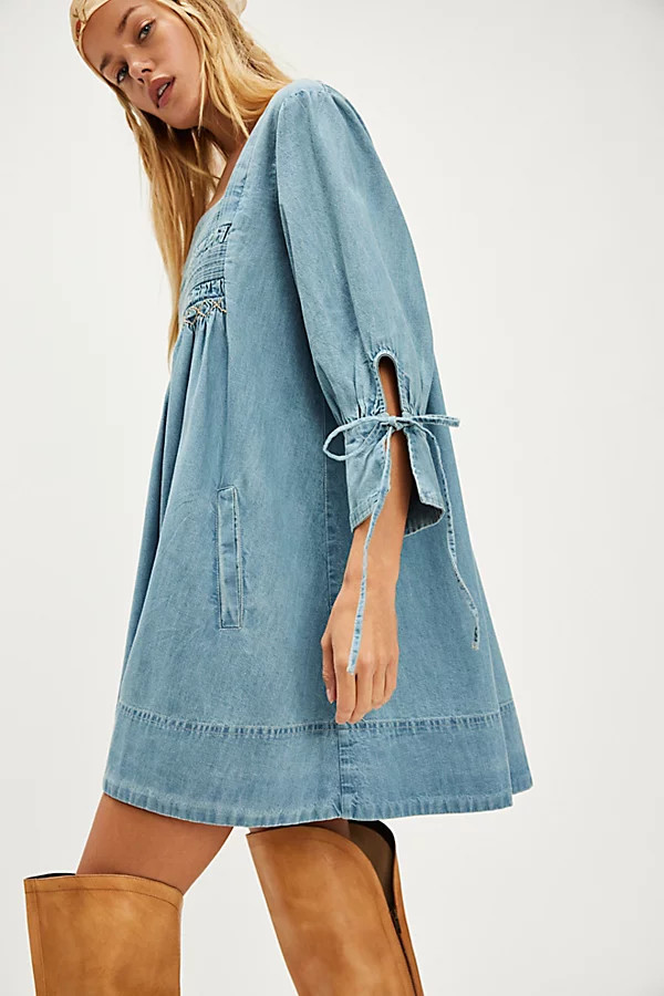 Sonora Denim Mini Dress | Free People (Global - UK&FR Excluded)