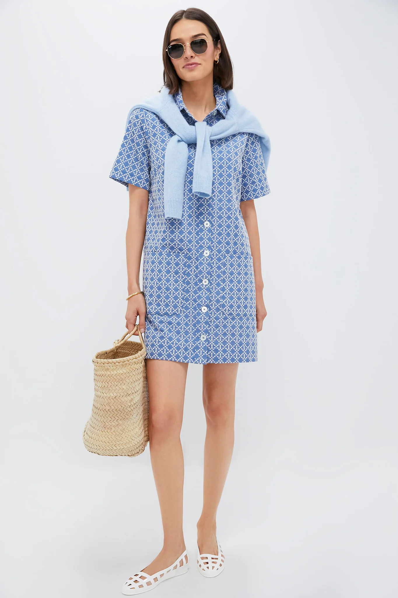 Denim Embroidered Lacie Dress | Tuckernuck (US)