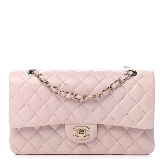 CHANEL

Lambskin Quilted Medium Double Flap Light Pink | Fashionphile