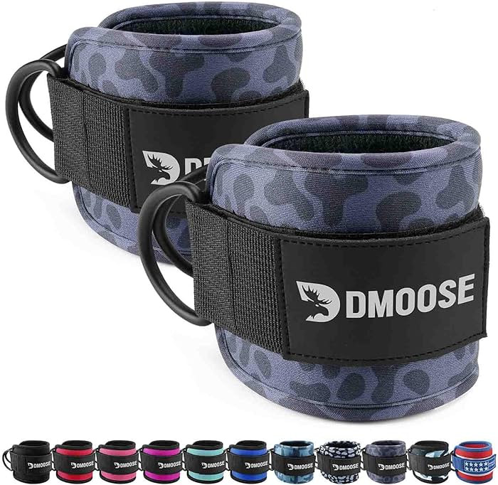 DMoose Fitness Ankle Straps for Cable Machines - One Size Fit with Premium Padding, Glute Kickbac... | Amazon (US)