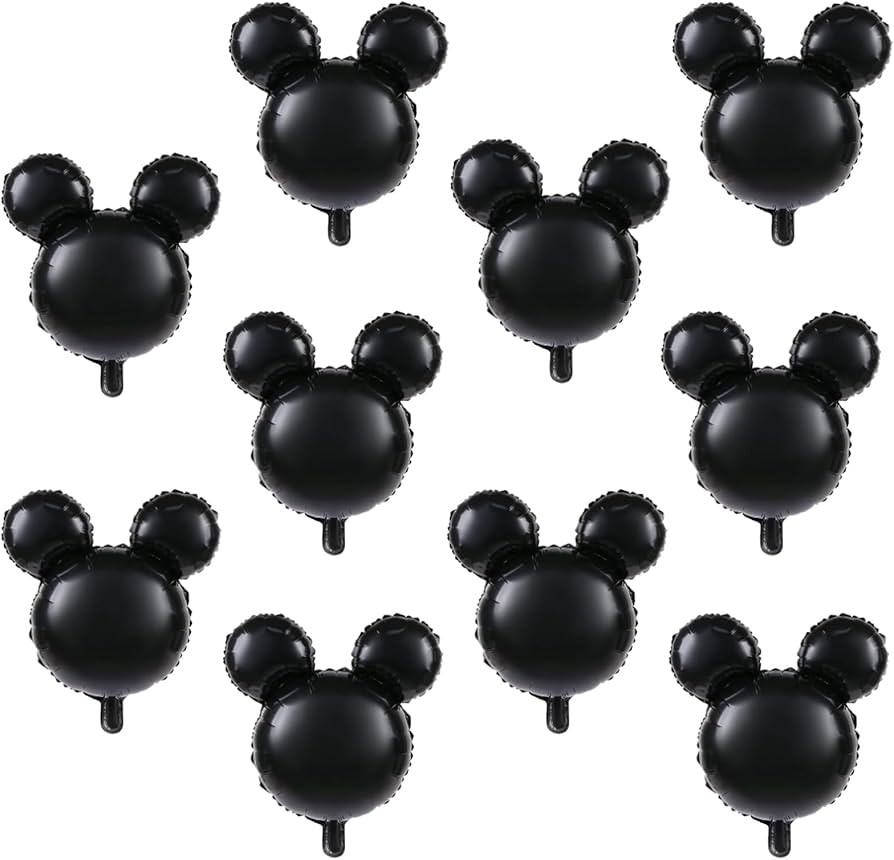 10pcs 24inch Black mickey mouse mylar balloons,mickey mouse birthday party decorations balloon,mi... | Amazon (US)