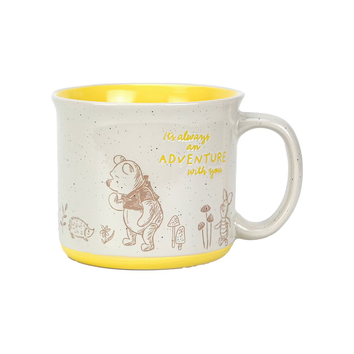 Zak Designs 16 fl oz Stoneware Camper Winnie The Pooh Mug Cream/Yellow | Target