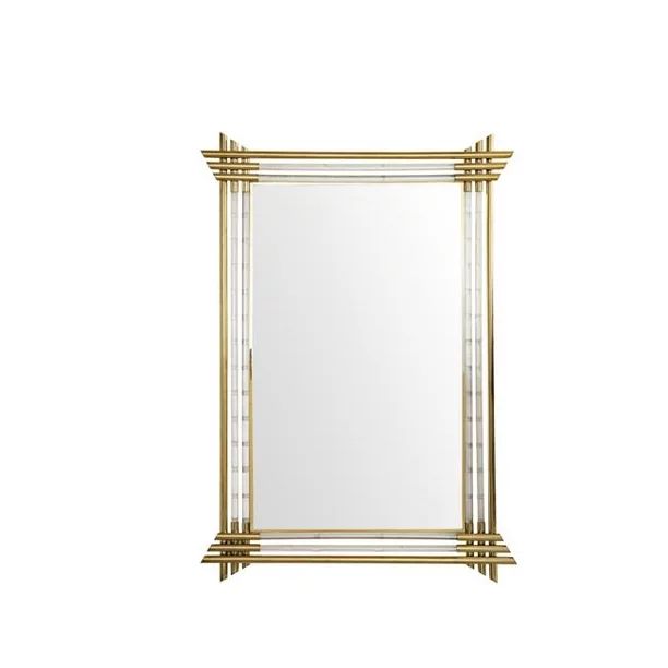 James Martin Furniture 999-M35.4-PG-LU 35.4 in. Sarasota Mirror&#44; Polished Gold & Lucite - Wal... | Walmart (US)