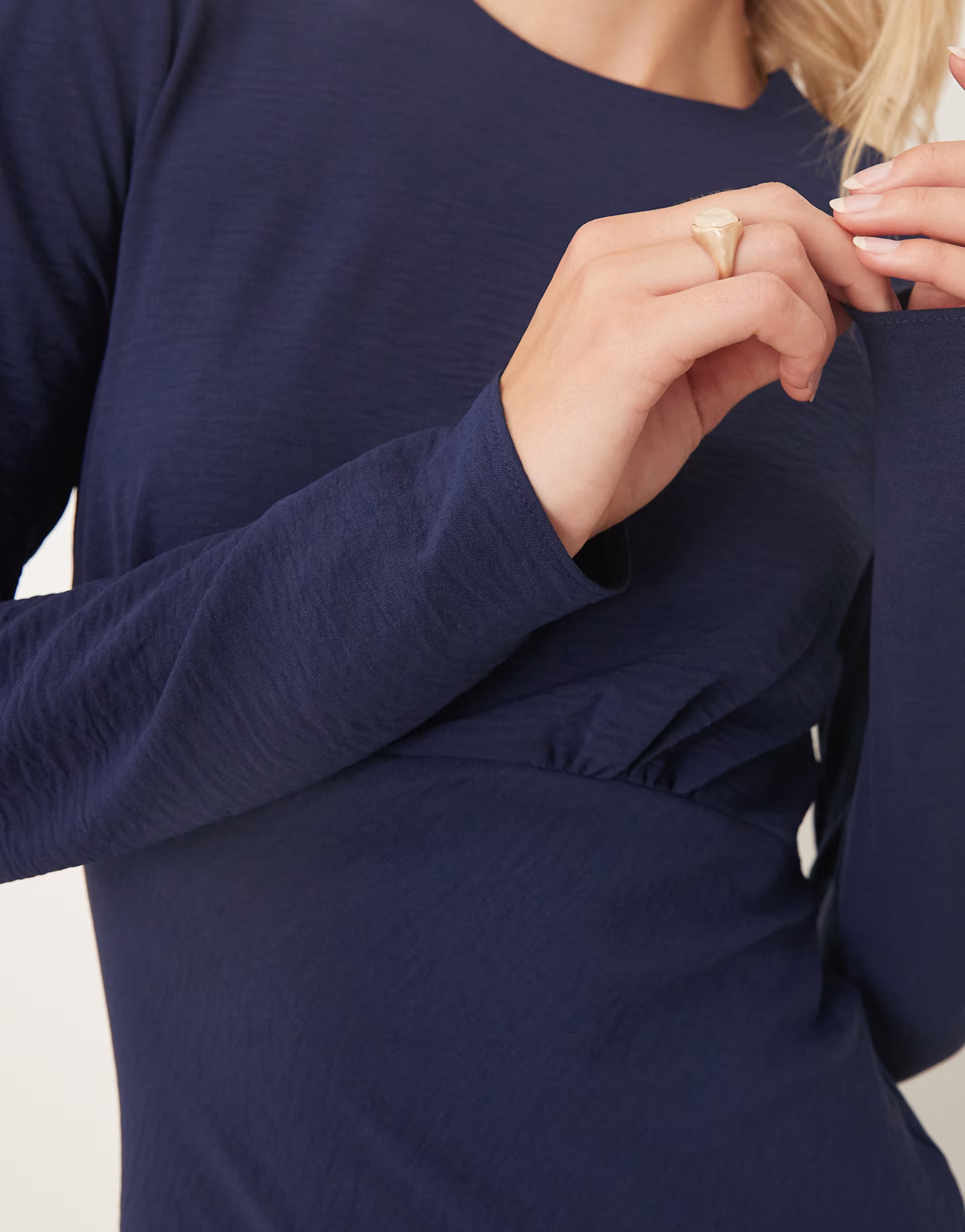 ASOS DESIGN Tall satin slip bias bust detail maxi dress in navy | ASOS | ASOS (Global)