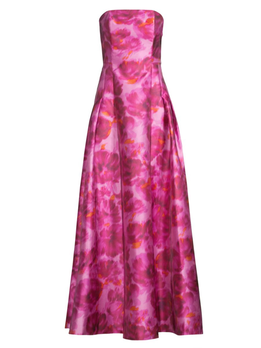 Zofia Strapless Printed Gown | Saks Fifth Avenue