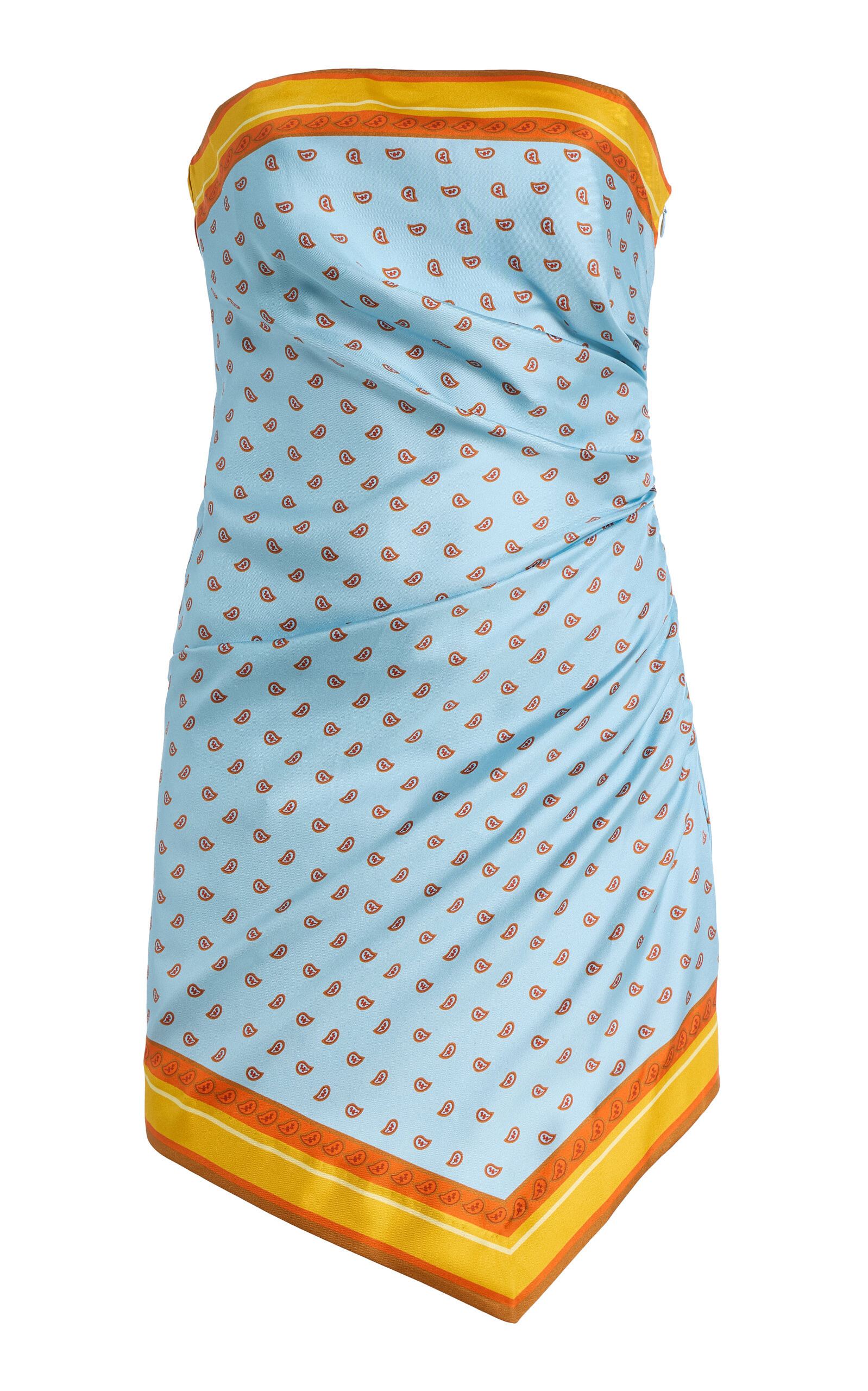 Exclusive La Isla Bandana-Print Silk-Twill Scarf Mini Dress | Moda Operandi (Global)