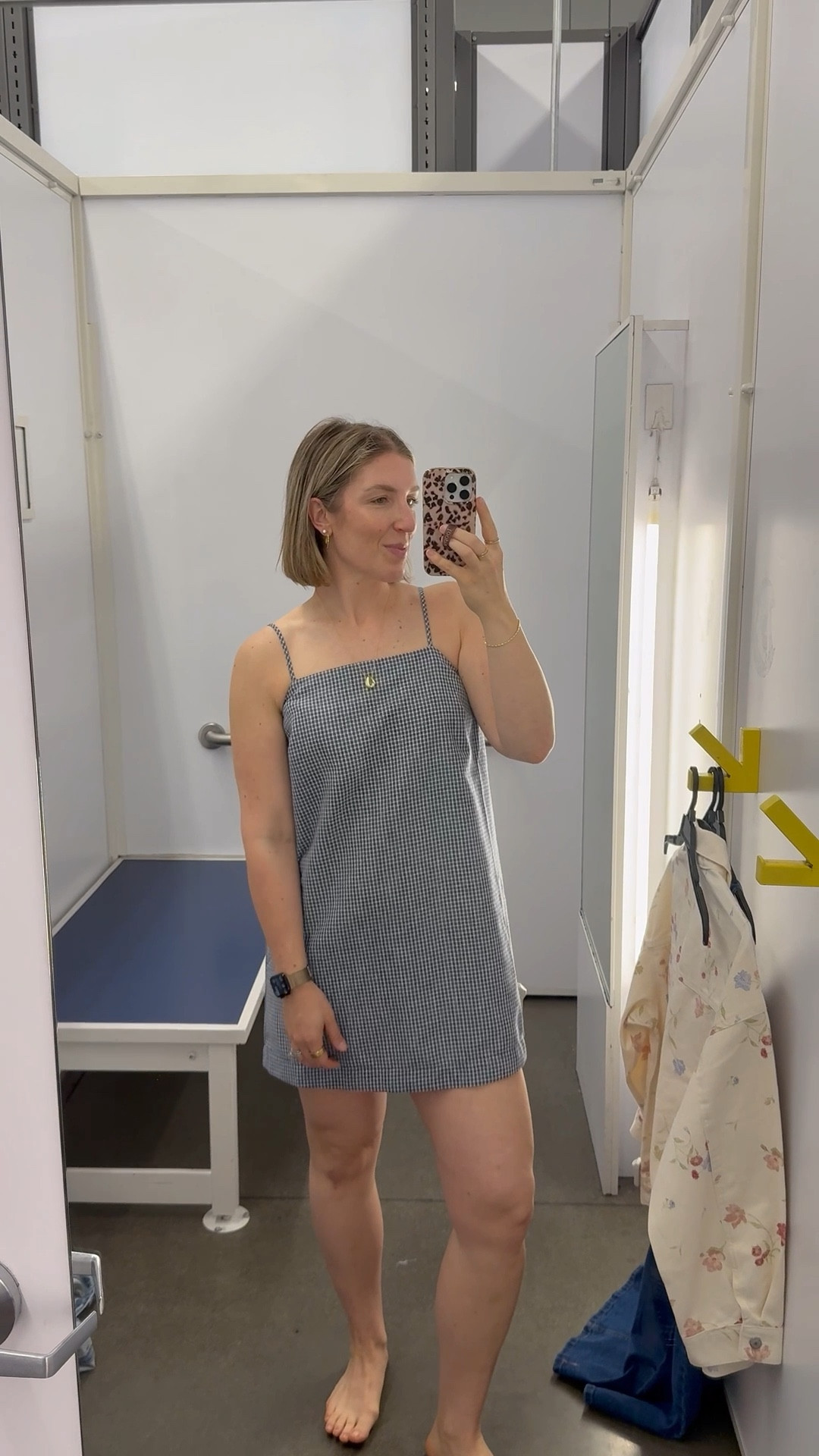 Tiny gingham dress on sale for $17.99