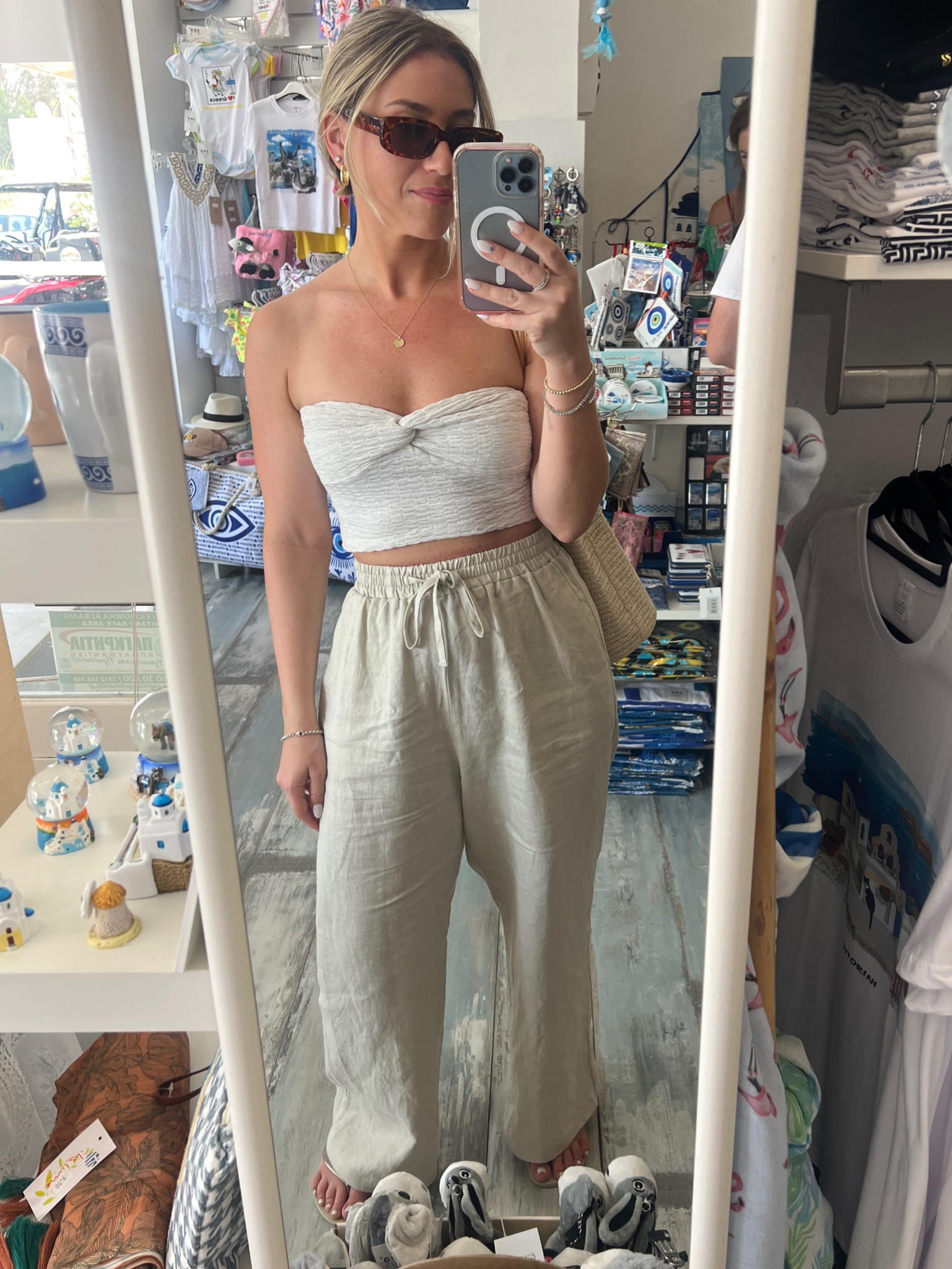 The most comfortable European vacation casual outfit. I wore this multiple times on my trip to walk around during the day and as a cover up! Original top is from NA-KD but have fits similar linked. #eurotrip #greecelooks #greeceoutfits 

#LTKtravel #LTKfindsunder100 #LTKstyletip
