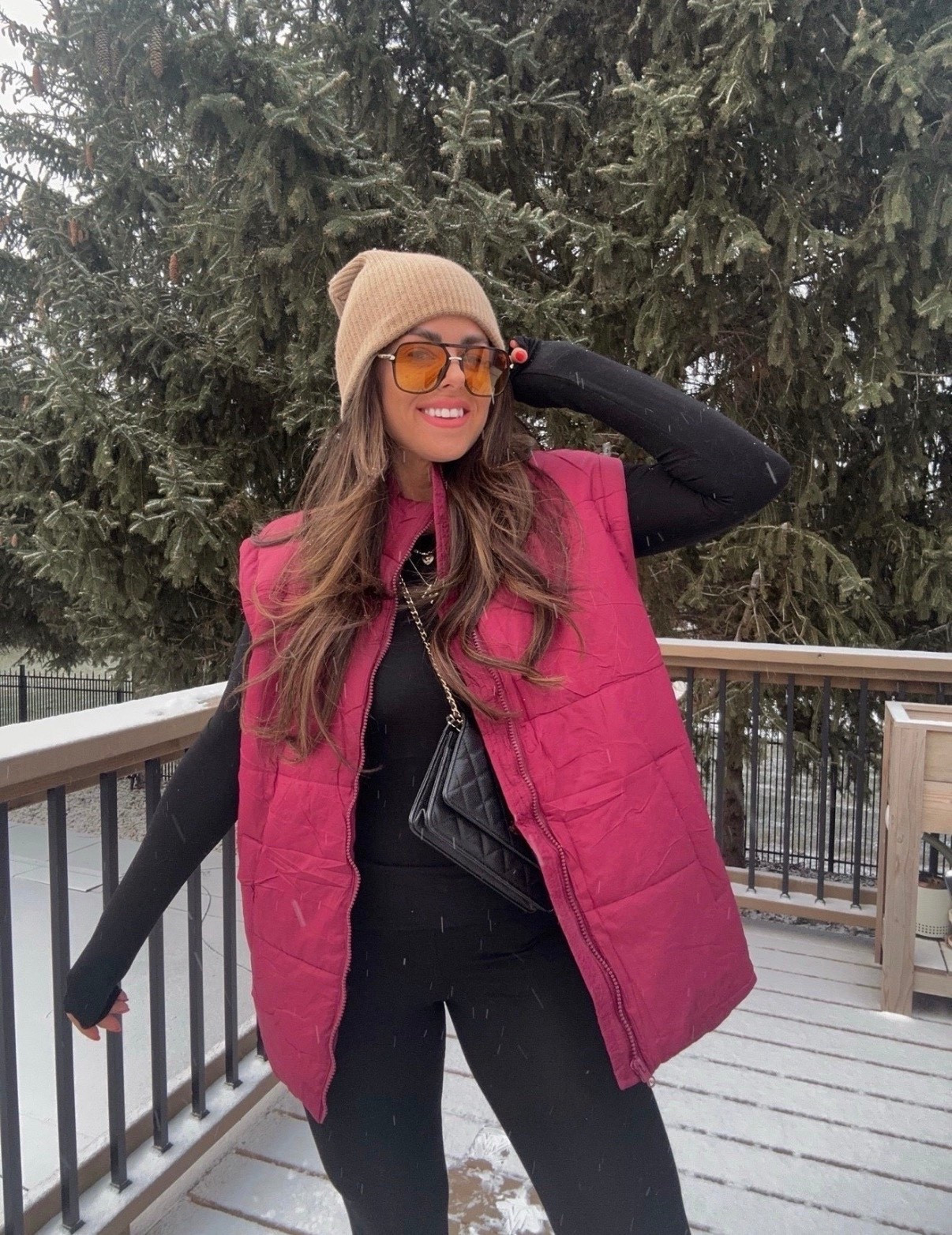 The perfect winter outfit ❄️🍒 these vests look just like free people 

#LTKootd #LTKgrwm #LTKSeasonal