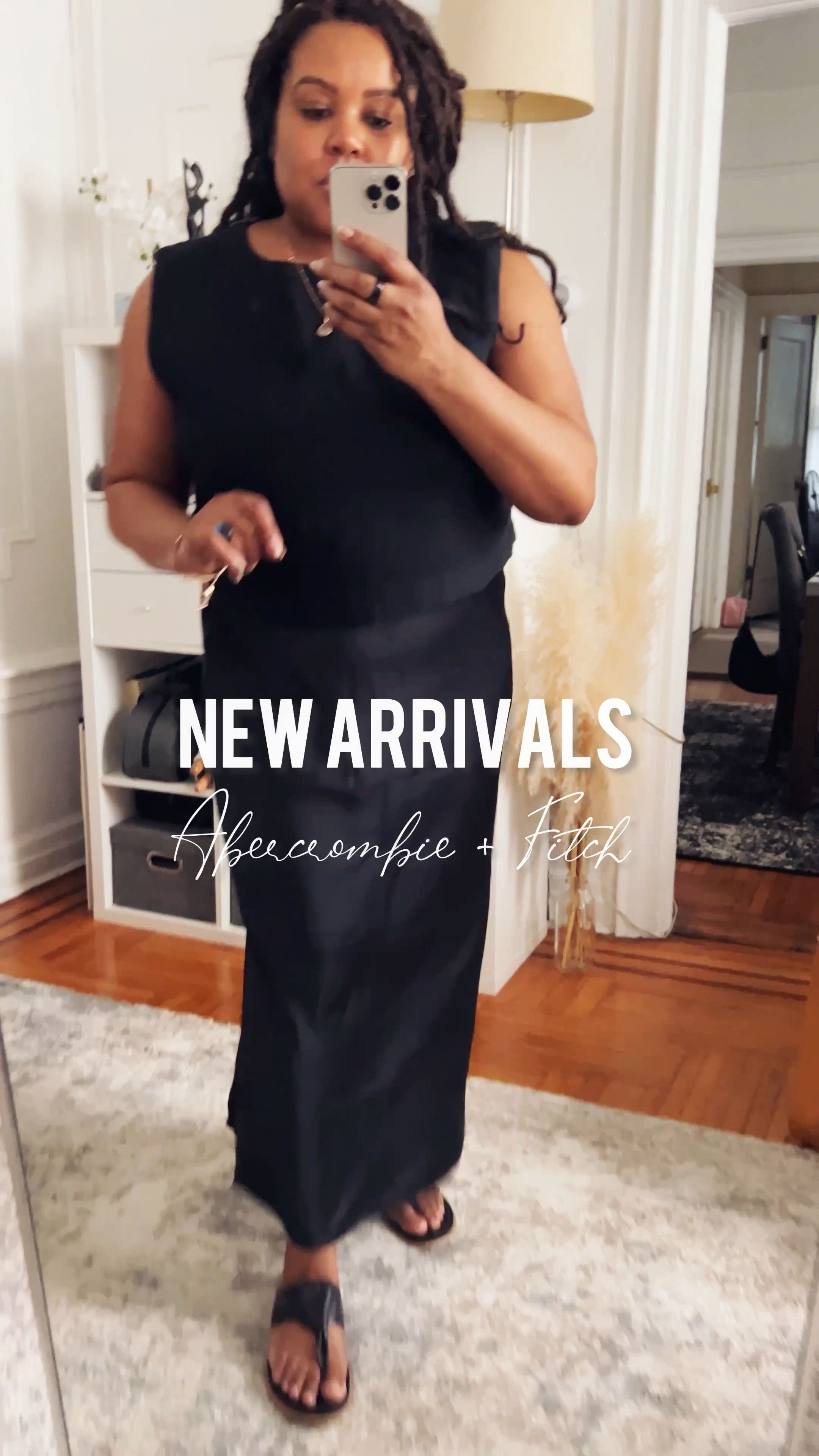 New Arrivals: Abercrombie + Fitch 
Midsize style, black slip skirt, column skirt, silk skirt, linen shell, maxi skirt, genuine leather sandals 
#ltkunder100 #ltkunder50 #ltkstyletip 

#LTKSeasonal #LTKsalealert #LTKcurves
