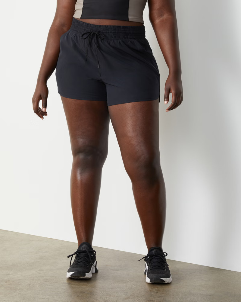 YPB motionTEK High Rise Lined Workout Short | Abercrombie & Fitch (US)