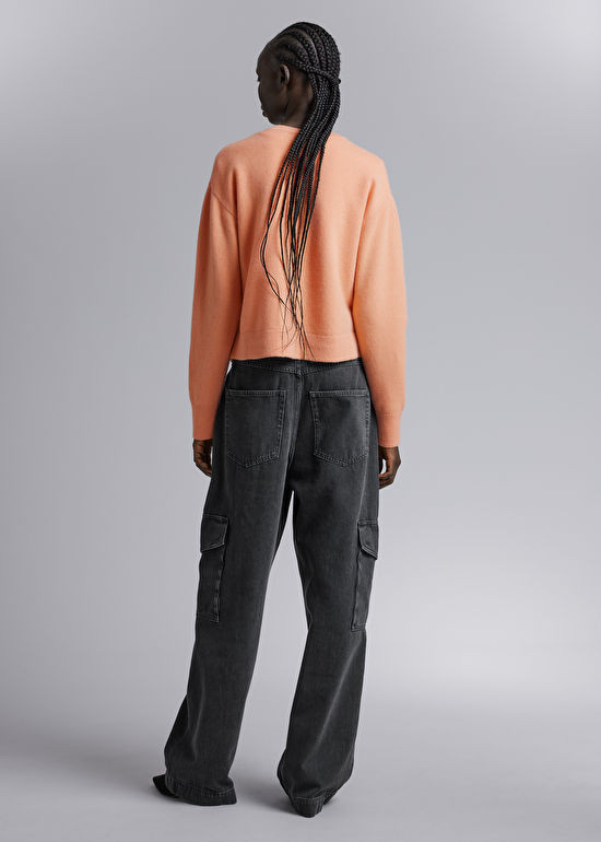 Boxy Merino Wool Cardigan - Peach - Cardigans - & Other Stories US | & Other Stories US