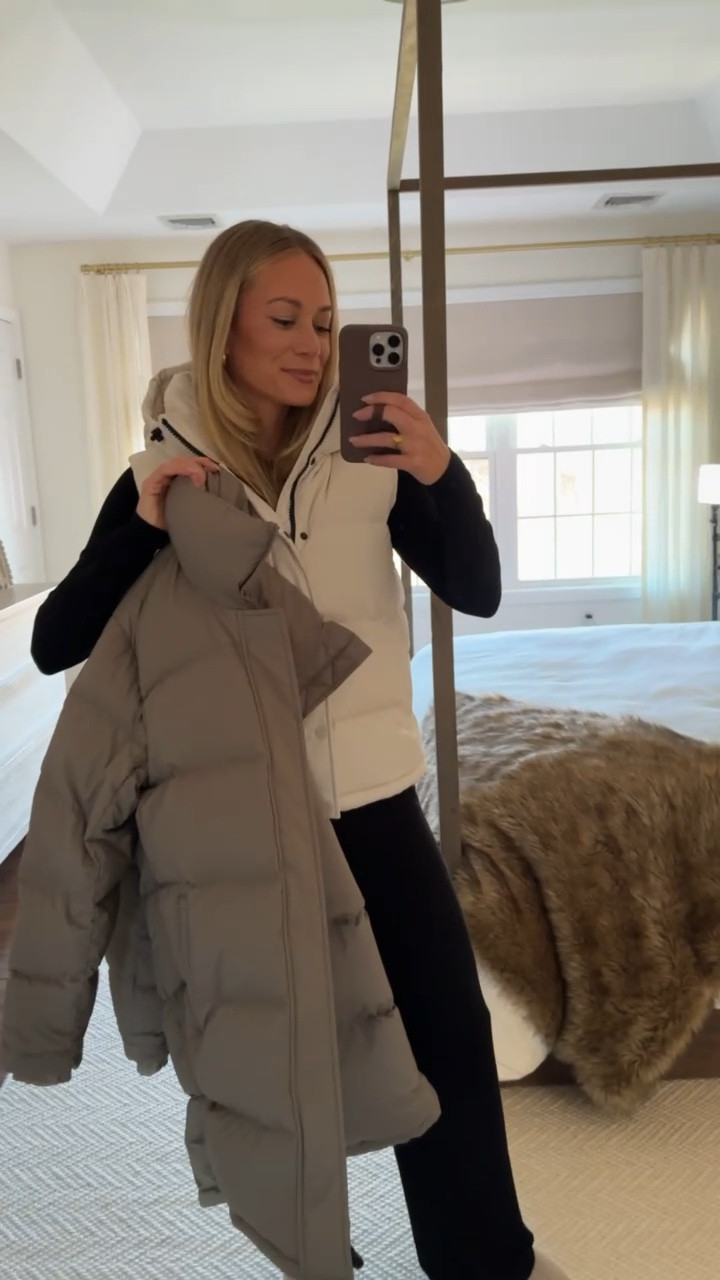 Aritzia sale is the time to buy the super puff! I love the super puff  vest and coats. I wear a size small! Run very true to size. 🤍

#LTKCyberWeek #LTKHoliday #LTKGiftGuide
