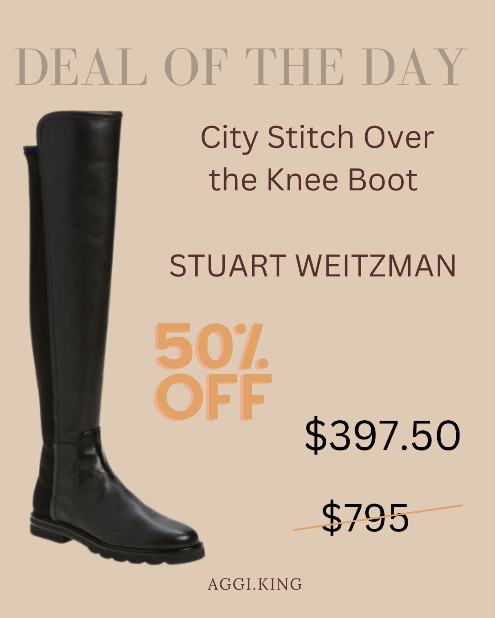 King over the knee on sale boot