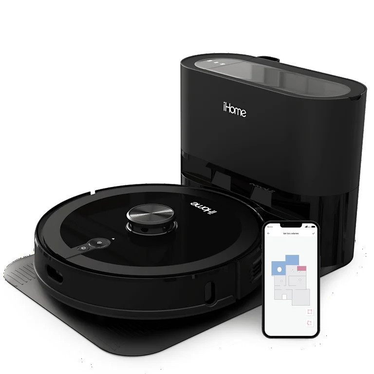 iHome AutoVac Nova Pro 3-in-1 Robot Vacuum and Vibrating Mop with LIDAR Navigation and Auto Empty... | Walmart (US)