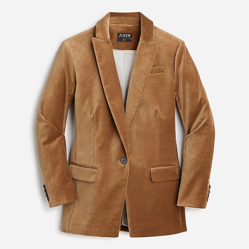 Willa blazer in stretch velvet | J. Crew US