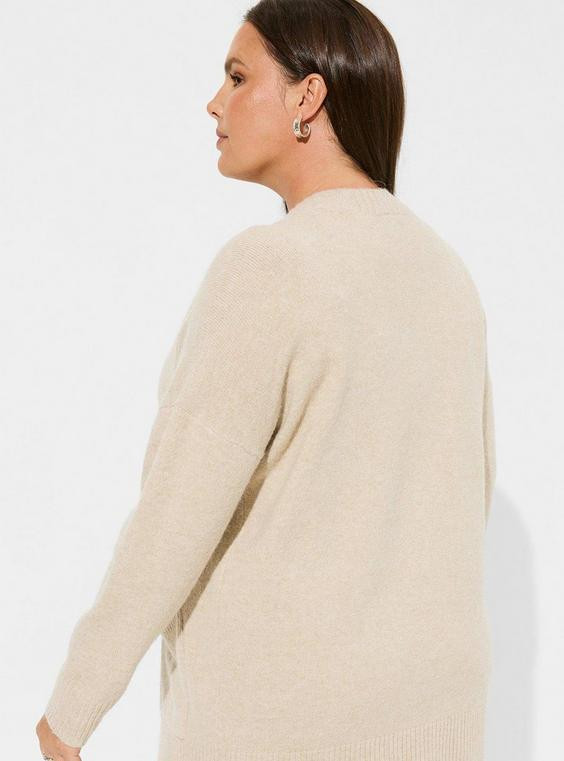 Vegan Cashmere Boyfriend Cardigan V-Neck Sweater | Torrid (US & Canada)