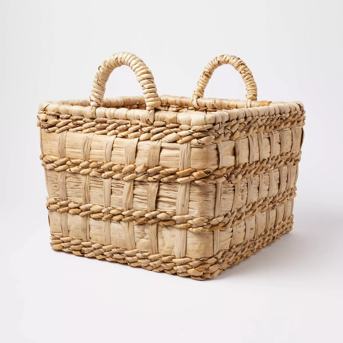 Natural Banana Woven Rectangular Floor Basket - Threshold™ | Target
