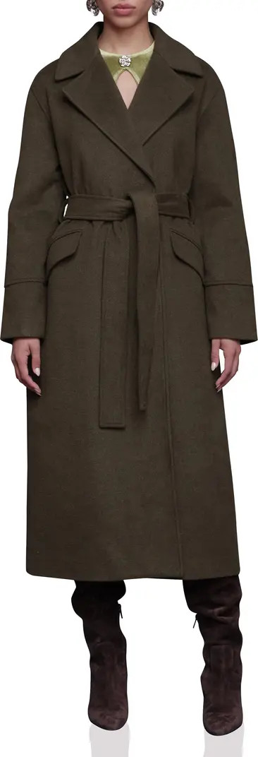 Avec Les Filles Relaxed Fit Belted Longline Coat | Nordstromrack | Nordstrom Rack