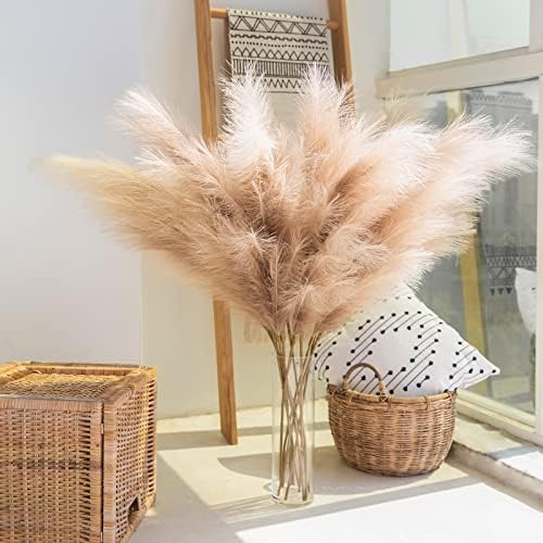 CEWOR 6pcs 43" 3.6FT Faux Pampas Grass Tall Pampas Grass Decor for Floor Vase Filler Artificial P... | Amazon (US)