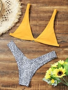 Leopard High Cut Bikini Set | ZAFUL (Global)