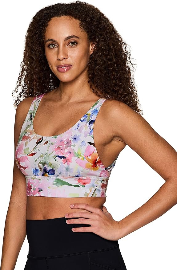 RBX Women's Yoga Gym Bra, Athletic Fashion Lounge Medium/Low Impact Sports Bra | Amazon (US)