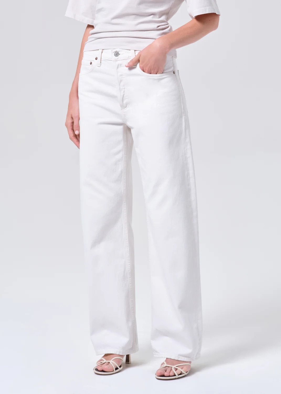 Arc Jean Loose Wide 32 in Chalk White | AGOLDE
