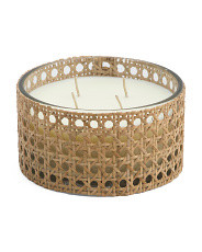 23oz White Pumpkin Wicker Candle | TJ Maxx