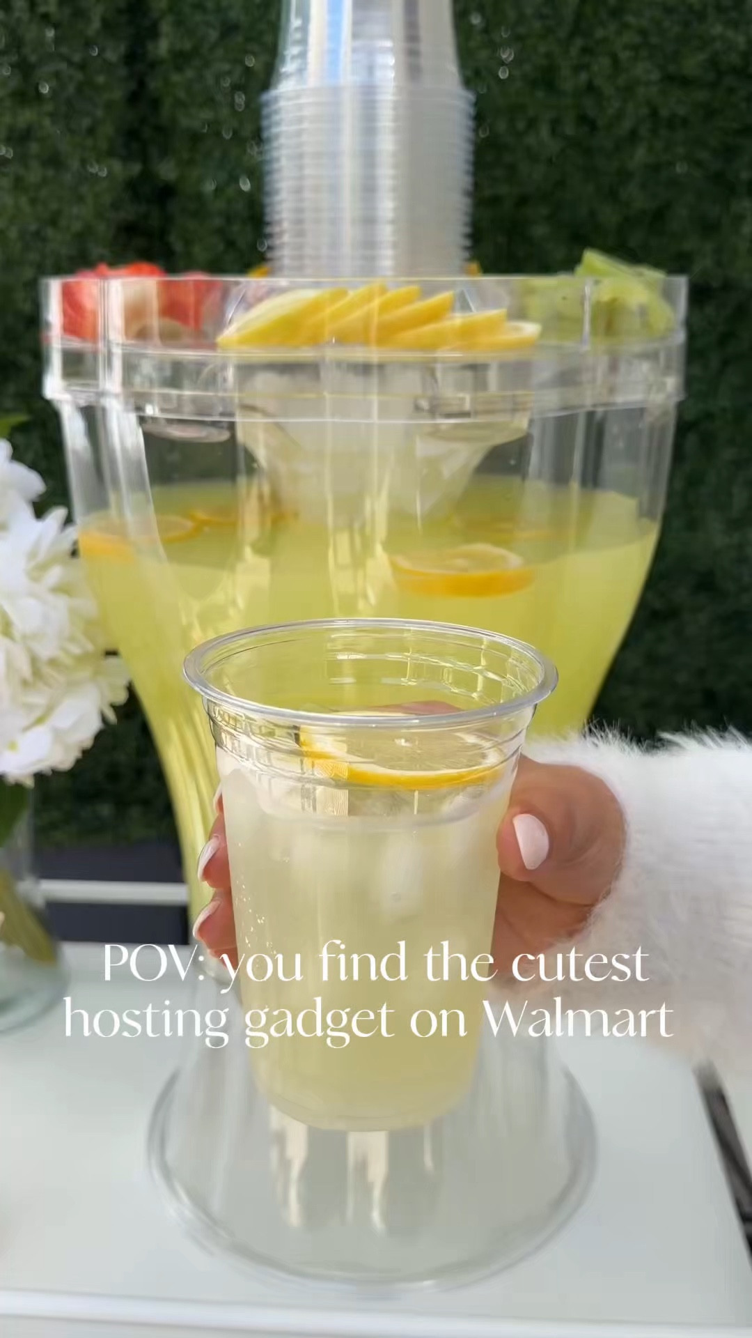 Under $25 💁🏻‍♀️🍋 say WALMART if this is something you would find useful and I’ll send you the details.

Hosting just got an upgrade 🍹 This drink dispenser makes it so easy to set up a cute little drink station for parties, brunch, or when the girlies come over. I love the built in ice cone in the middle that keeps everything cold without watering down your drinks, plus the top holds cups and garnishes so everything stays organized. Such a fun and easy hosting hack!

#amazonfinds #hostingessentials #kitchengadgets #homehacks #thegirlies
