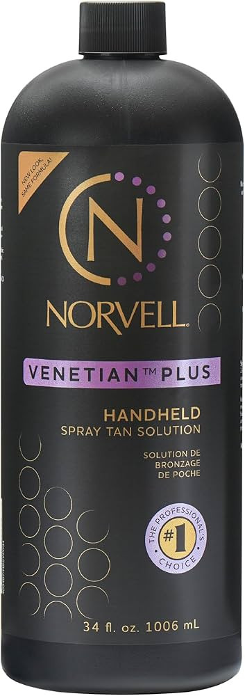 Norvell Premium Professional Sunless Tanning Spray Tan Solution - Venetian Plus, 1 Liter | Amazon (US)