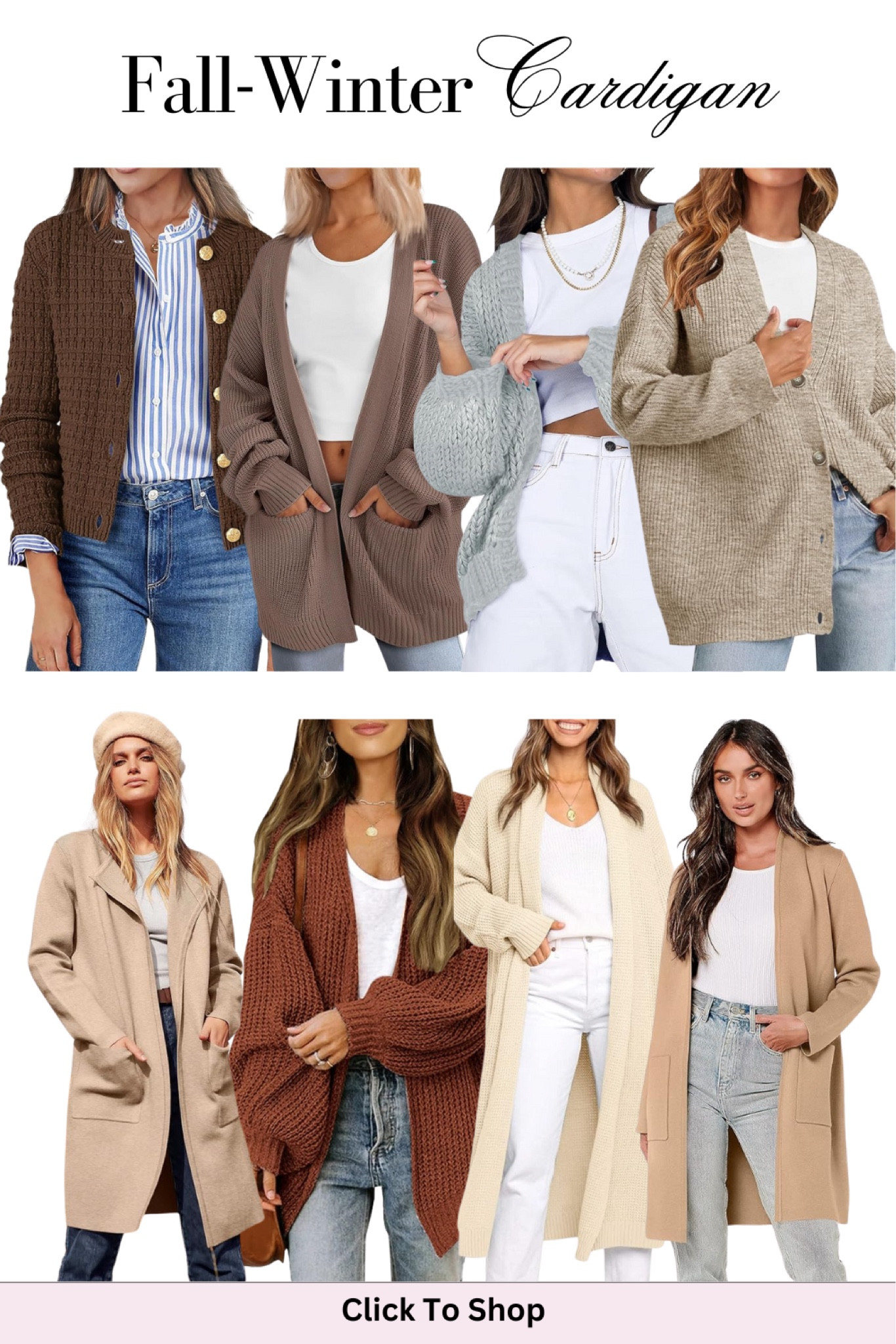 Amazon Fall Winter Cardigan 2024 Trends

Knitted cardigan, oversized cardigan, long cardigan, fall cardigan, winter cardigan, chunky cardigan, thick cardigann

#LTKStyleTip #LTKSeasonal #LTKFindsUnder50