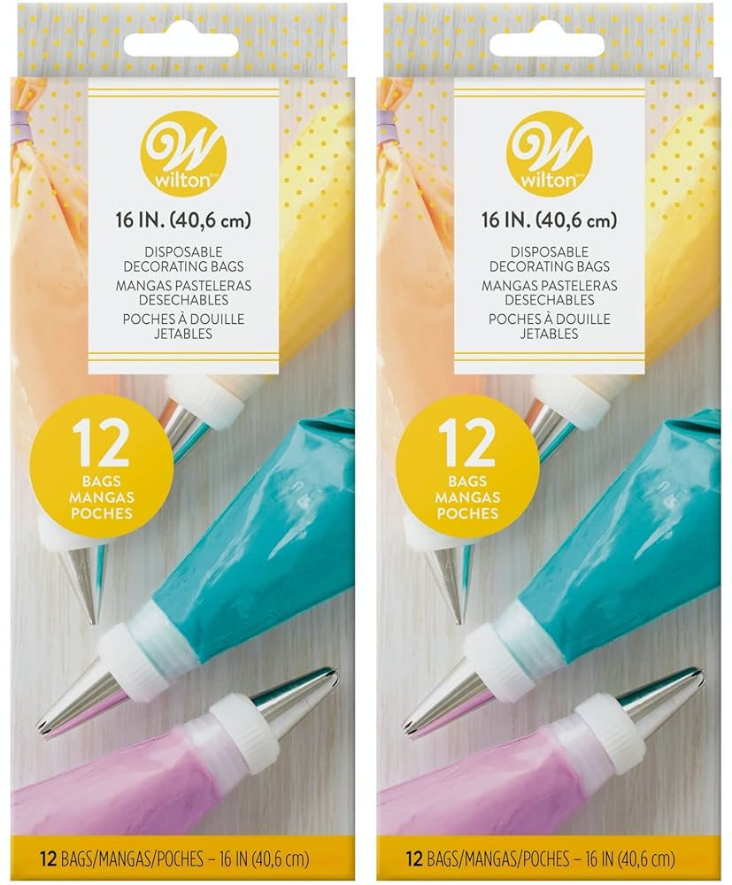 Wilton Disposable 16-Inch Decorating Bags (2 Pack) | Amazon (US)