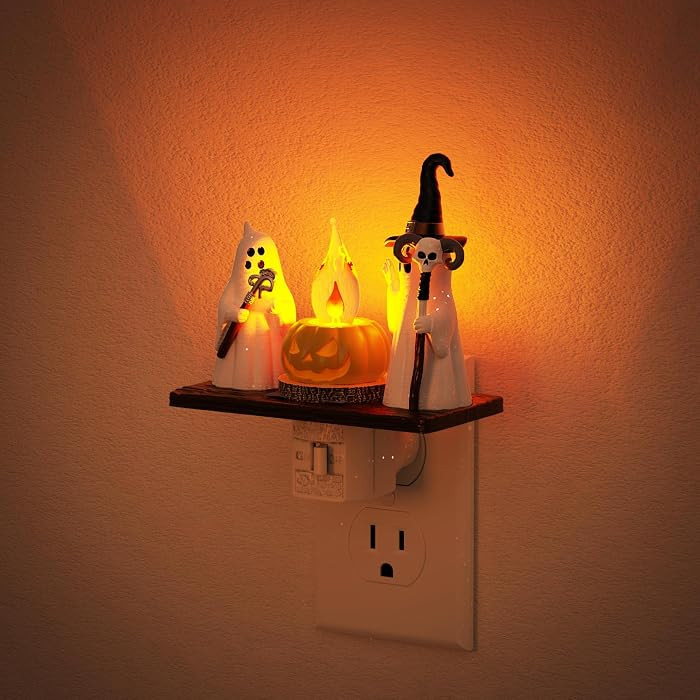 JandCase Halloween Night Light, Amber Night Lights Plug into Wall | Amazon (US)