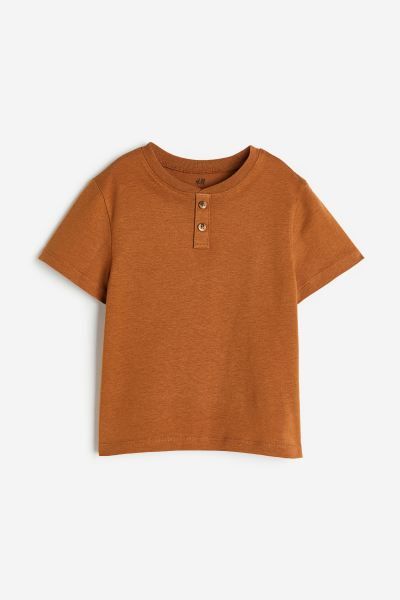 Cotton Henley Shirt | H&M (US + CA)