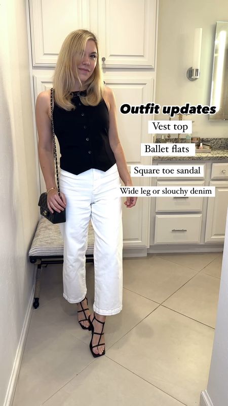 Styling new trends
Everything fits TTS

Denim
White jeans 
Summer outfit 
Summer dress 
Vacation outfit
Vacation dress
Date night outfit
#Itkseasonal
#Itkover40
#Itku

#LTKItBag #LTKShoeCrush #LTKVideo
