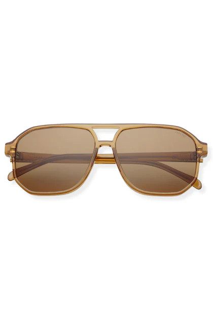 Freyrs Billie Aviator Brown Sunglasses | The Willow Tree