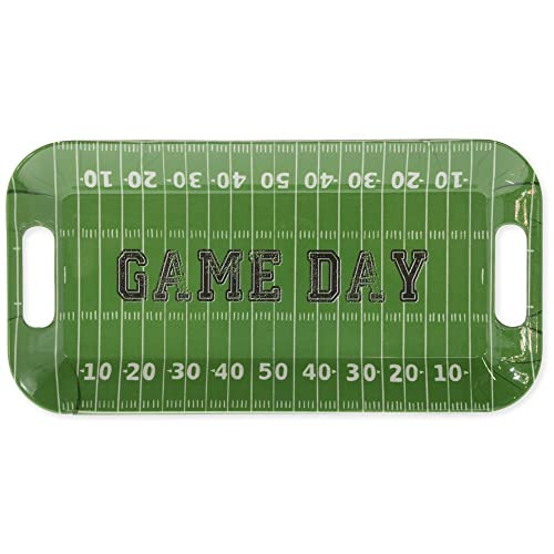 Boston International Football Tray Melamine Serving Platter with Handles, 15 x 8-Inches, Game Day | Amazon (US)