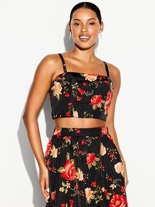 The Occasion by Old Navy Taffeta Cropped Tank Top | Old Navy (US)