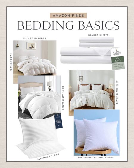 AMAZON \ bedding basics I love🤍

Bedroom
Bed
Pillows 

#LTKHome #LTKFindsUnder100