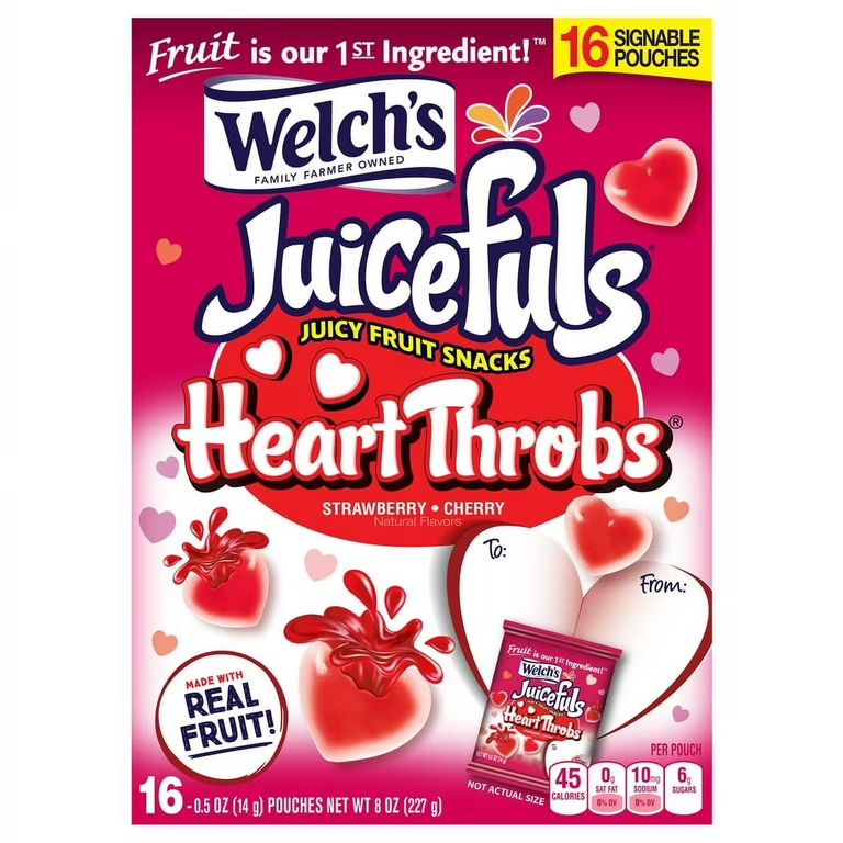 WELCH'S Valentine's Day Juicefuls Heartthrobs 16 Ct | Walmart (US)